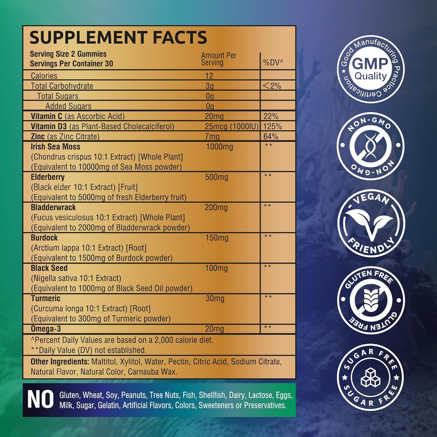 MoodMingle Irish Sea Moss Gummies