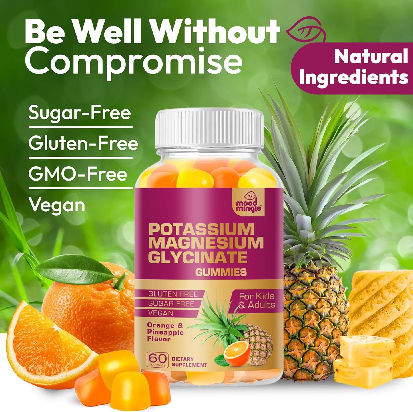 MoodMingle Potassium Magnesium Glycinate Gummies