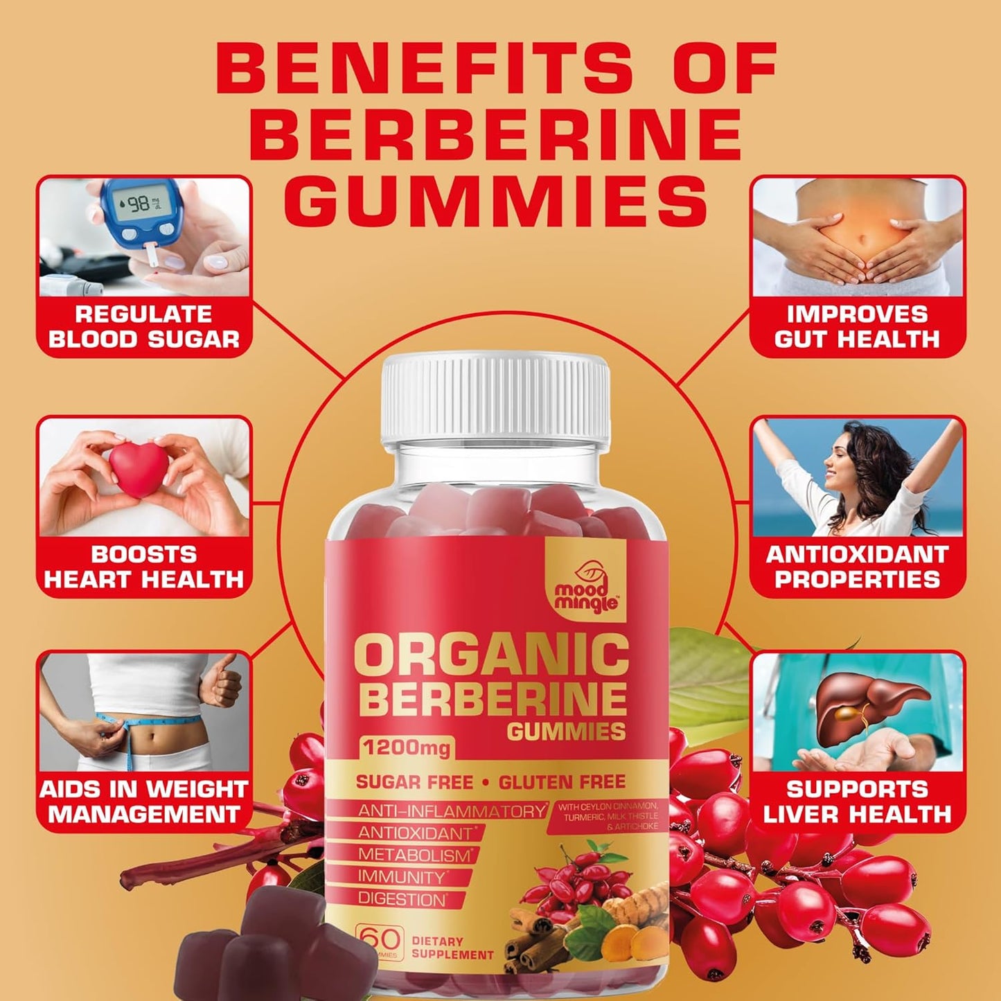 MoodMingle Berberine Gummies