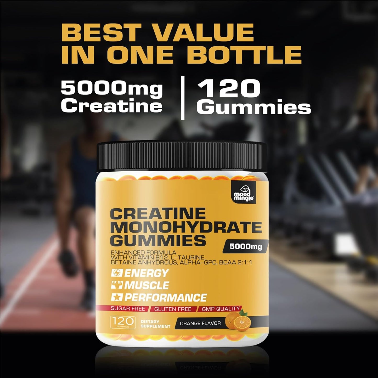 MoodMingle Creatine Monohydrate Gummies