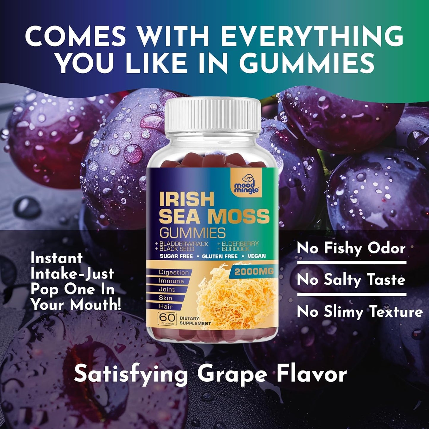 MoodMingle Irish Sea Moss Gummies