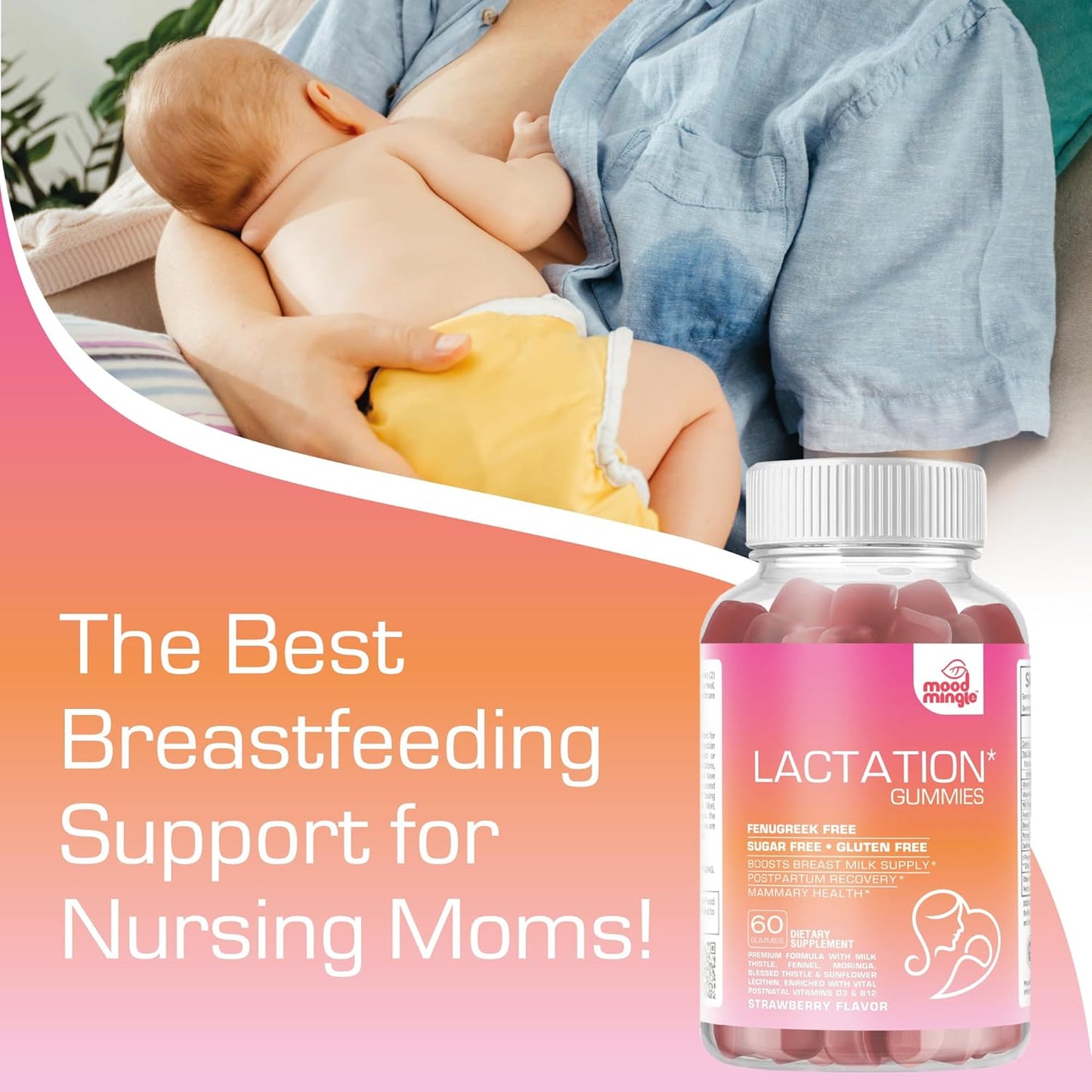MoodMingle Lactation and Postpartum Support Gummies