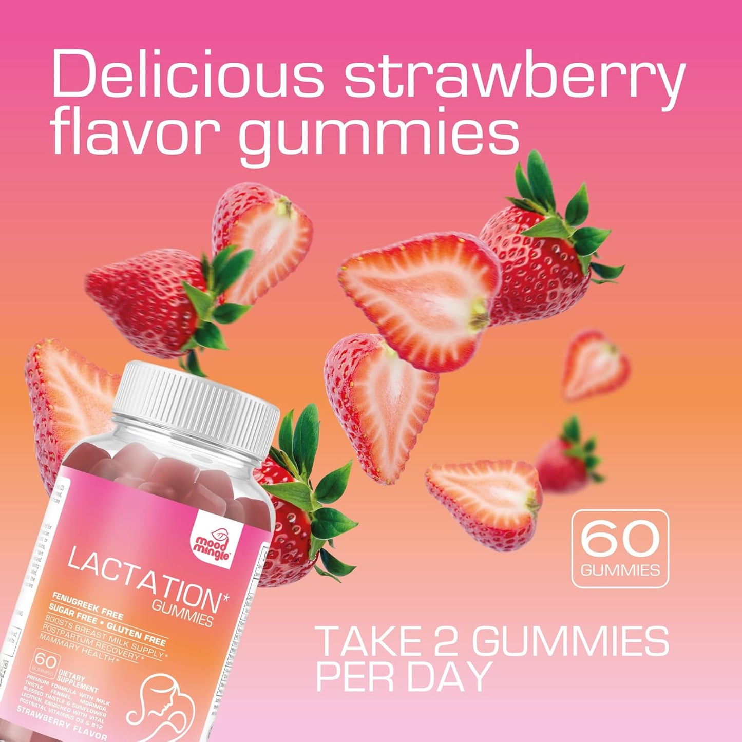 MoodMingle Lactation and Postpartum Support Gummies